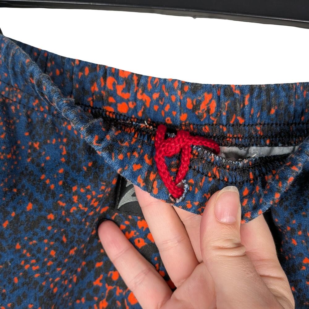 Vintage 90s Chicago Bears Zubaz Snakeskin Pants Navy Orange Size Small - Picture 5 of 9